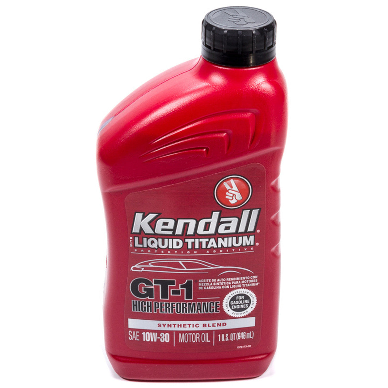 Kendall GT-1 High Performance 10W-30 Semi-Synthetic Motor Oil 1 Qt