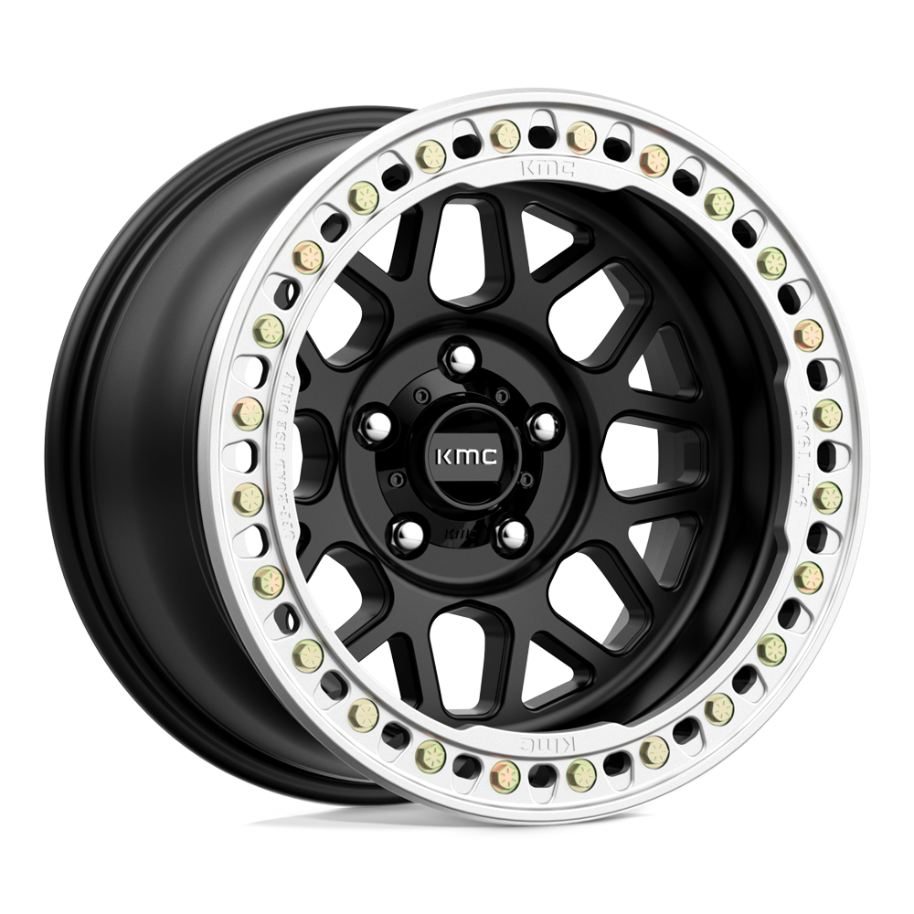 KMC KM235 GRENADE CRAWL BEADLOCK 18X9 10 6X135 SATIN BLACK