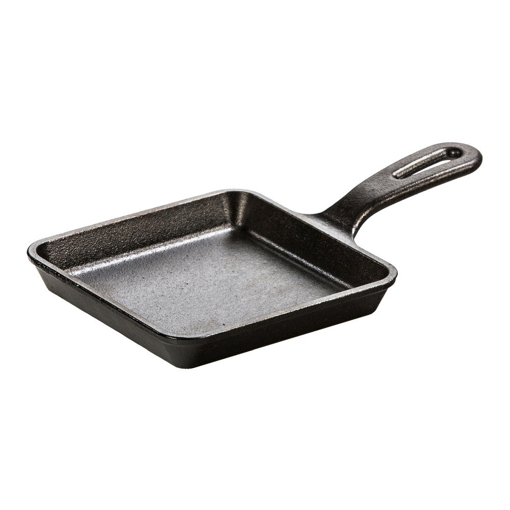 Lodge 5.5-Inch Square Cast Iron Skillet, 3/4" deep