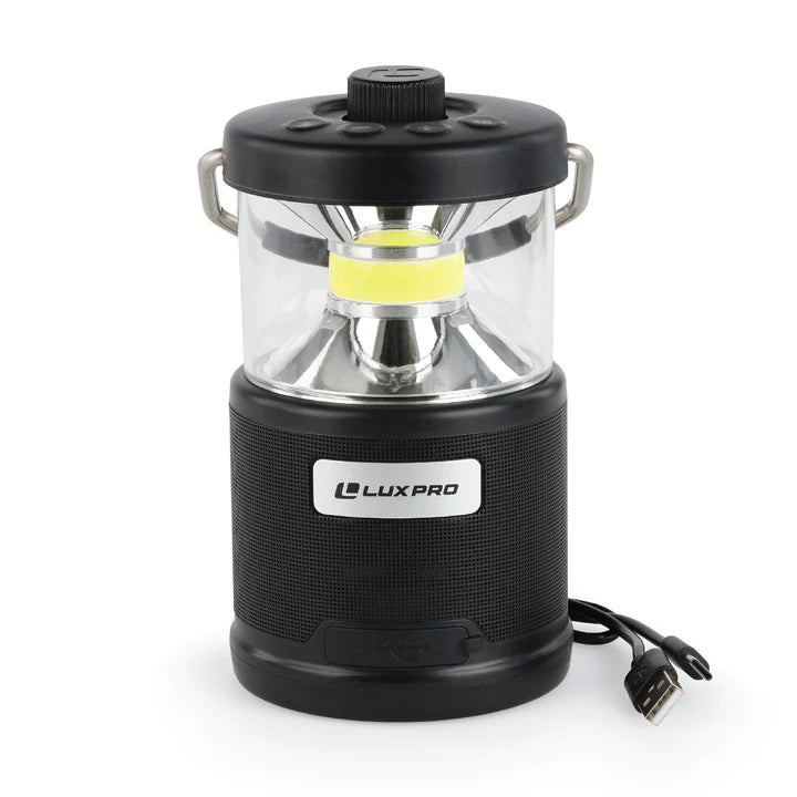 LUXPRO Rechargeable 572 Lumen Lantern with Bluetooth Speaker