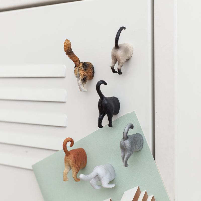 Cat Butt Magnets - Set of 6