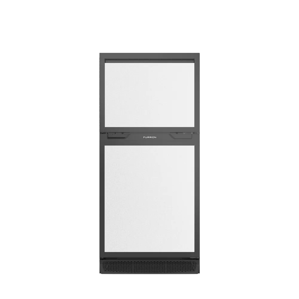 Furrion | Arctic® 12 Volt RV Refrigerator | 2021123822 | 8 Cubic Feet | Black Body Silver Panels | FCR08DCGTA-BL