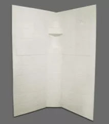 Specialty Recreation | Neo Shower Wall | NSW3232P | Parchment | 32" x 32" x 67"