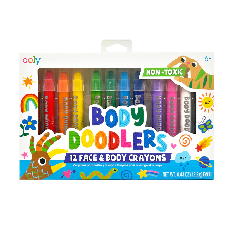 Ooly Body Doodlers - Face & Body Crayons (12 Set)