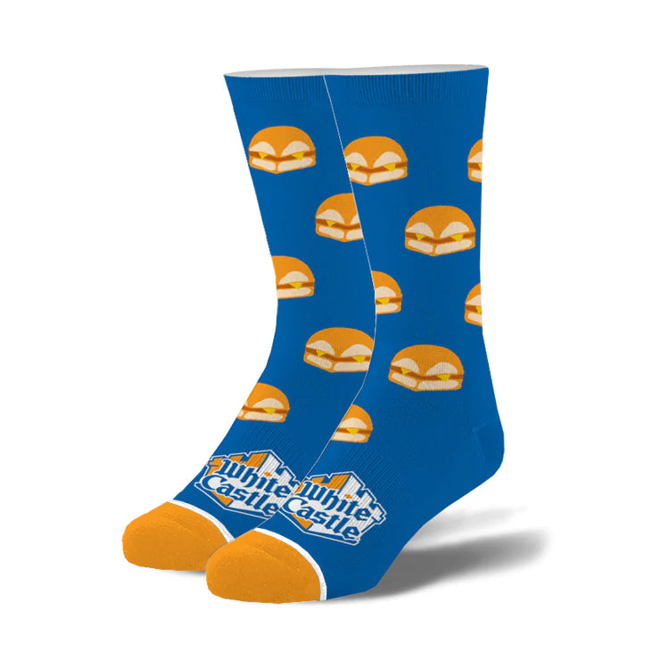 Odd Sox White Castle Crew Socks