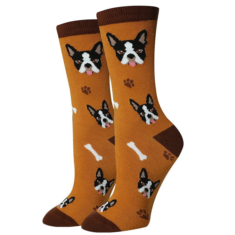 Boston Terrier Bigfoot Socks