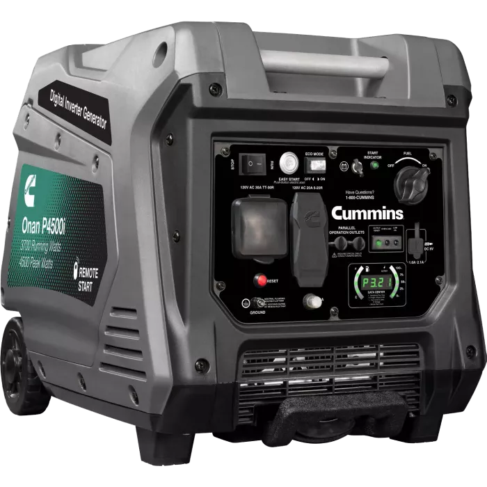 Cummins Onan | Digital Inverter Portable Generator | P4500i | A058U955 | 4500 Watt | Gasoline