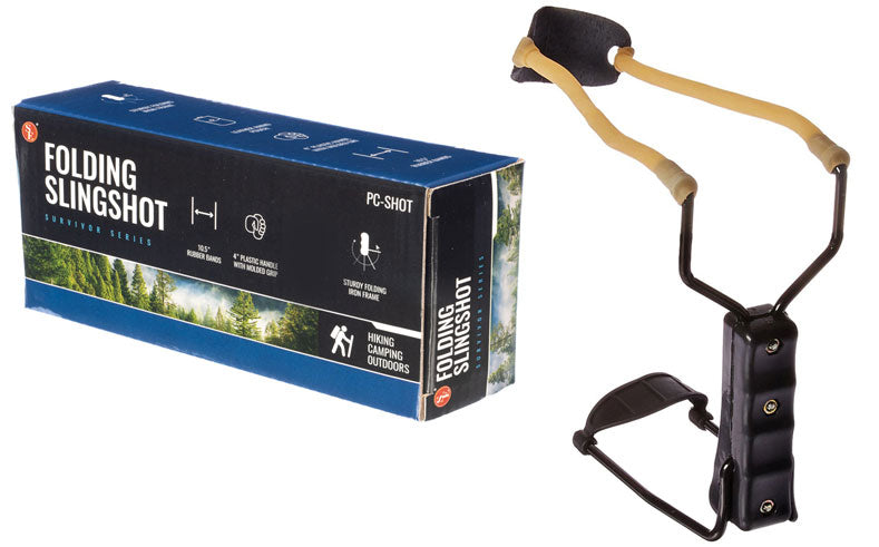 2Pc Natural Rubber Bands Folding Slingshot