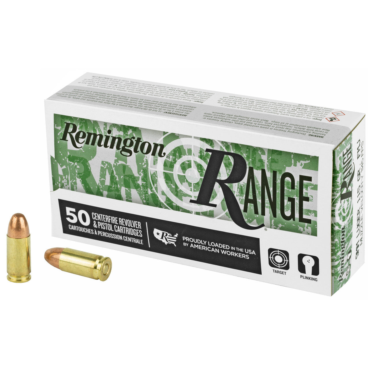 Remington Range 9mm 115gr FMJ 50 Rounds