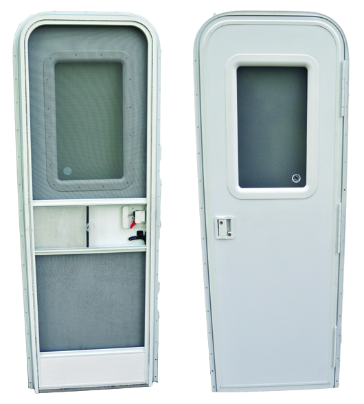 AP Products Polar White Radius Corner Entrance Doors