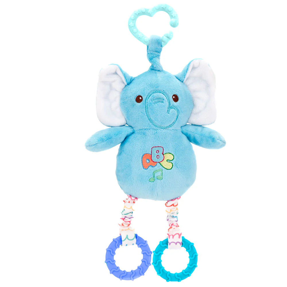 8.5in Elephant Activity Toy With Sound
