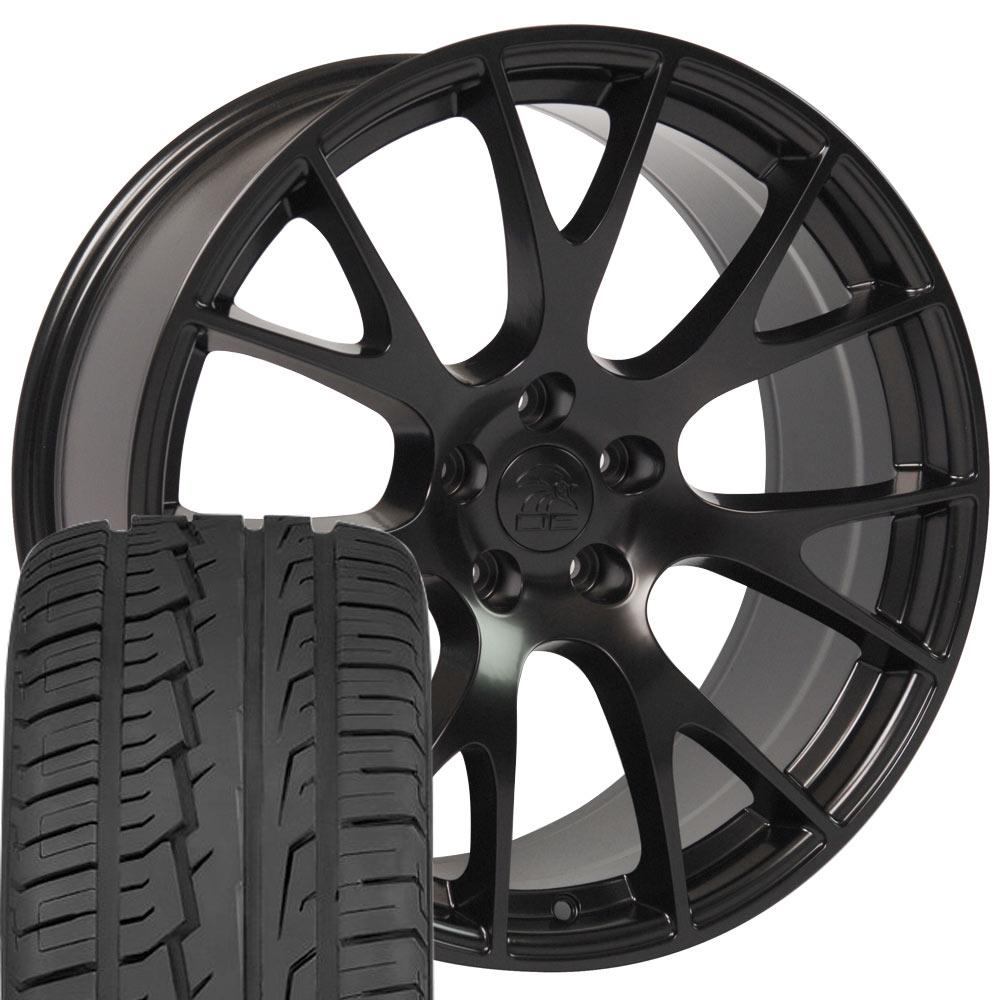 OE Wheels DG69 22x10 5x139.7 Satin Black Wheels 285-45-22 Ironman iMove GEN 2 SUV Tires SET