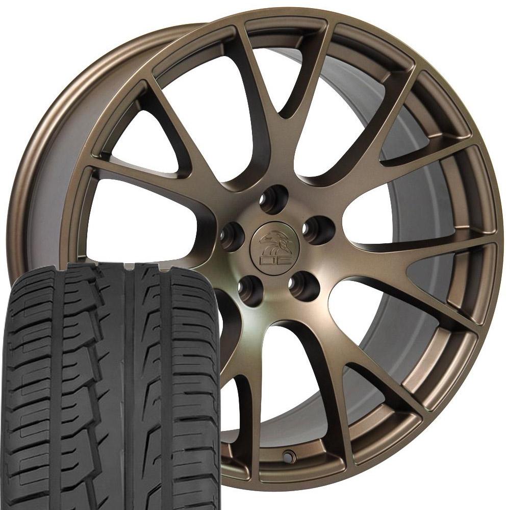OE Wheels DG69 22x10 5x139.7 Satin Bronze Wheels 285-45-22 Ironman iMove GEN 2 SUV Tires SET