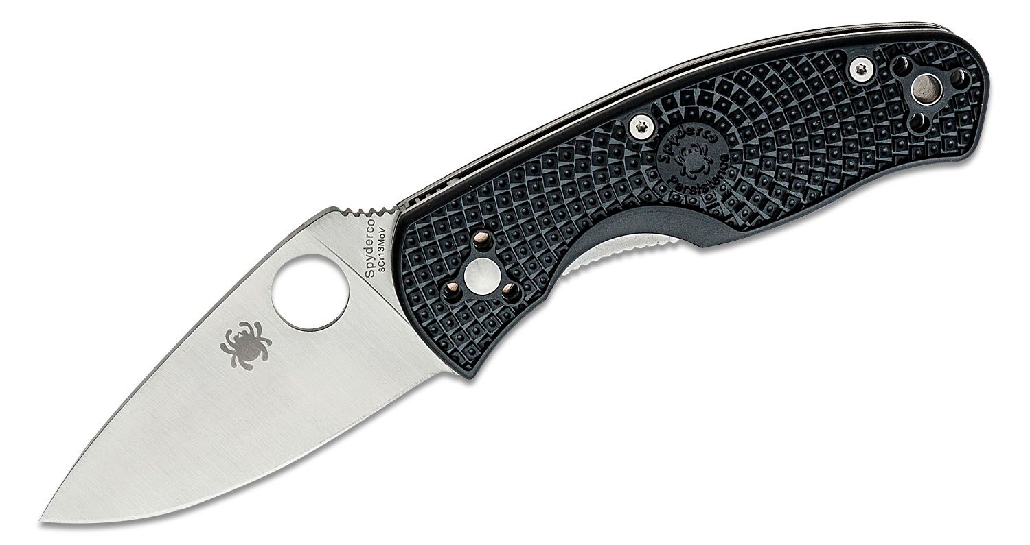 Spyderco Persistence Lightweight Folding Knife 2.77" Satin Plain Blade