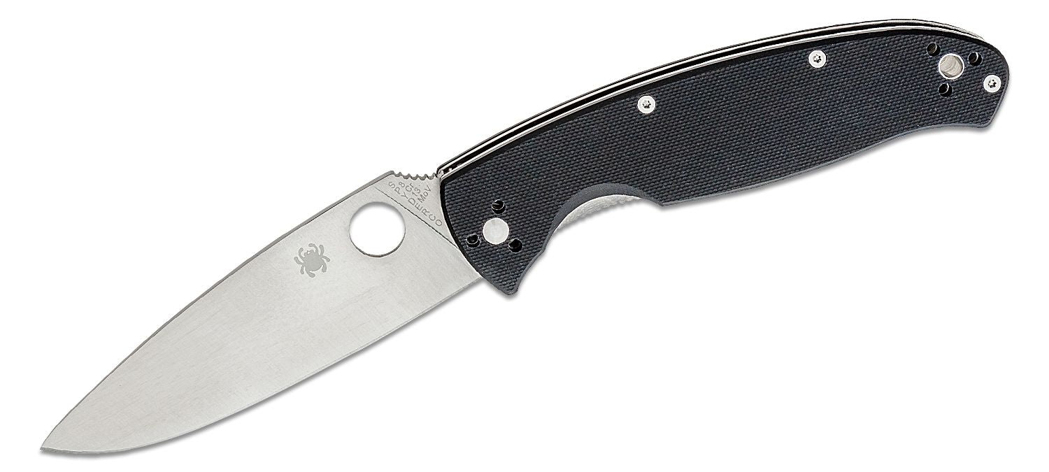 Spyderco Resilience Folding Knife 4-1/4" Satin Plain Blade