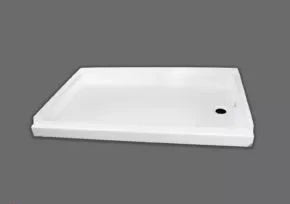 Specialty Recreation | Shower Pan Right Hand Drain | SP2432WR | White | 24" x 32"