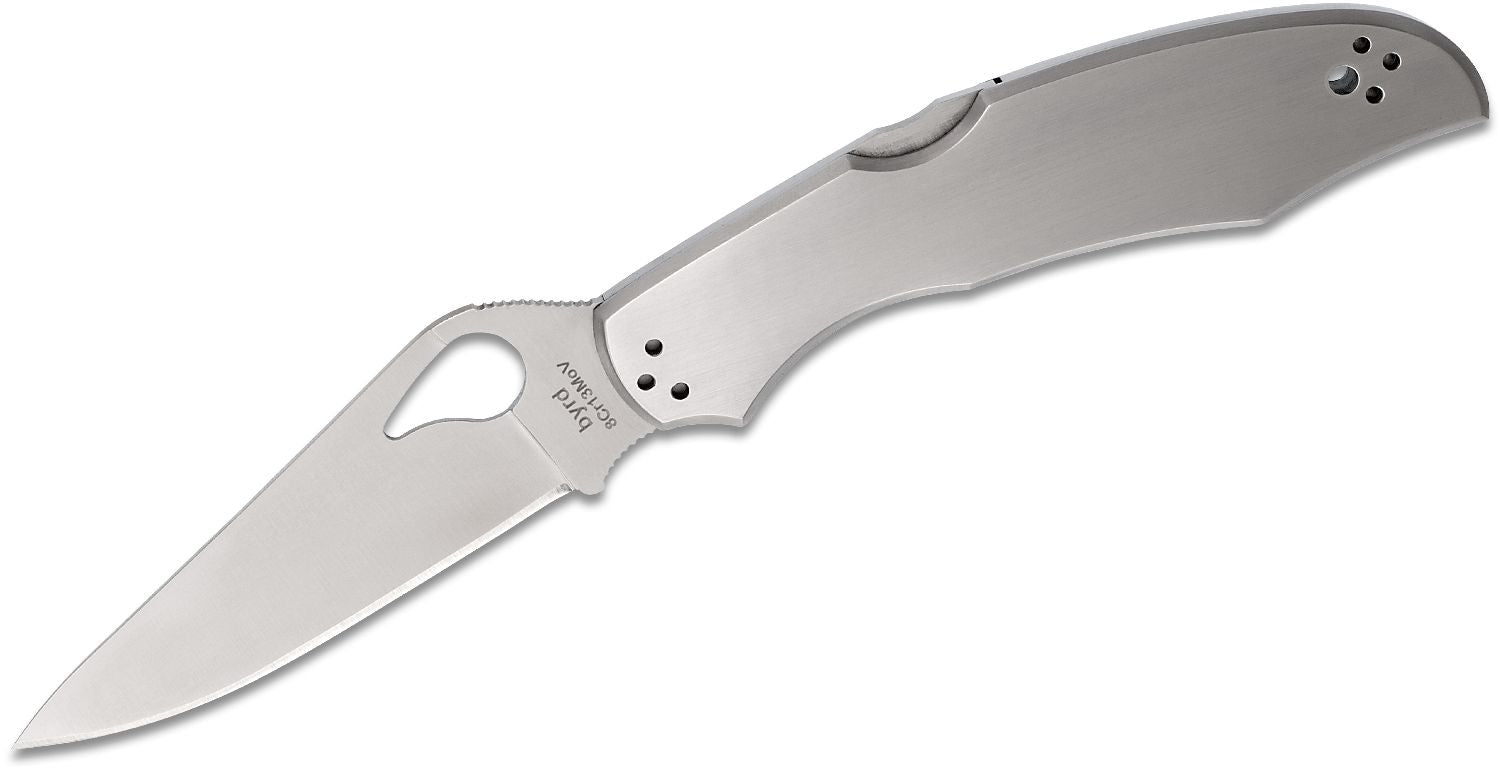 Spyderco Byrd Cara Cara 2 Folding Knife 3-3/4" Plain Flat-Ground Blade
