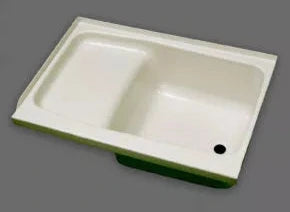 Specialty Recreation | Bath Step Tub Right Hand Drain | ST2436PR | Parchment | 24" x 36"