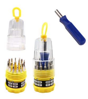 Diamond Visions Max Force Phillips/Slotted Mini Multi-Bit Screwdriver Set 14 pc