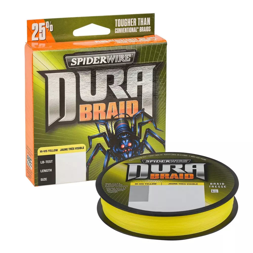 SpiderWire DuraBraid 10# Test 150 Yd (Hi-Vis Yellow)
