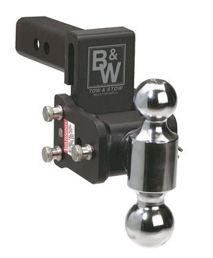 B&W TS10040B Trailer Hitch Ball Mount - 10" Model - Dual Ball - 2" - 2- 5/16" - Class IV