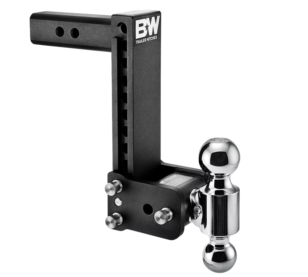 B&W Hitches | Trailer Hitch Ball Mount | TS10043B | Dual Ball 9" Drop | Black