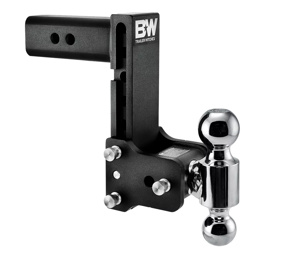 B&W Hitches | Trailer Hitch Ball Mount | TS20040B | Dual Ball 7" Drop - 2.5" Receiver | Black