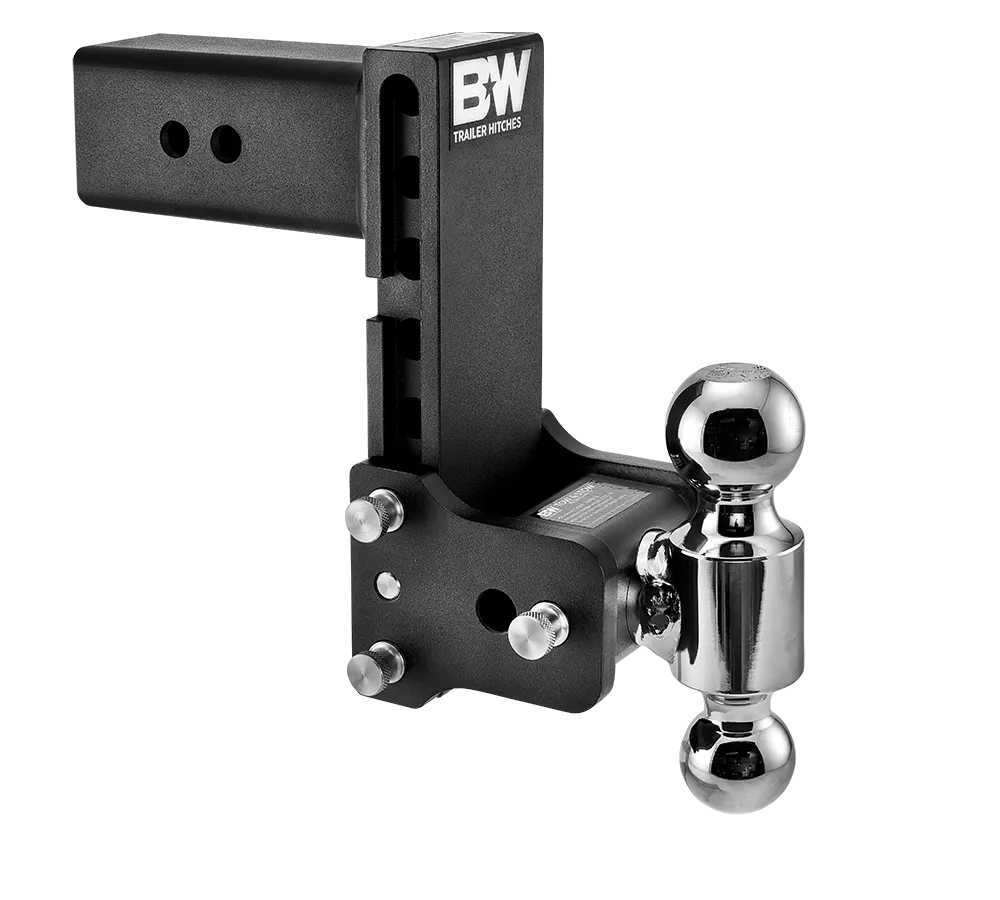 B&W Hitches | Trailer Hitch Ball Mount | TS30040B | Dual Ball 7.5" Drop - 3" Receiver | Black