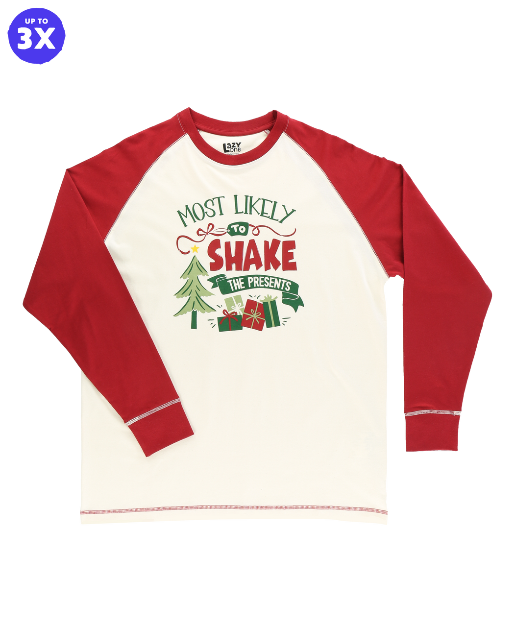 Most Likely Shake Presents Long Sleeve PJ Tee 3XL