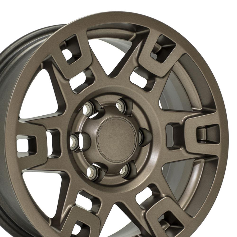 OE Wheels TY16 17x7 6x139.7 4et Satin Bronze Wheel SET