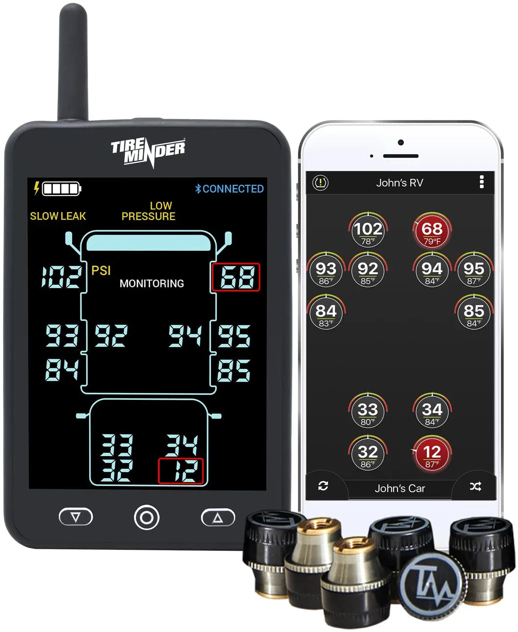 Valterra | TireMinder A1AS RV TPMS | TM22130 | with 6 Transmitters