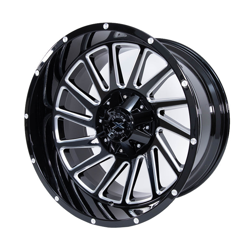 Xtreme Force XF-Twist 20x10 -25 6x135/6x5.5 Black Milled