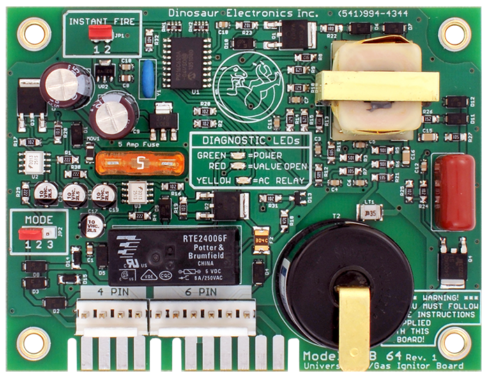 Dinosaur Electronics | Universal Ignitor Board | UIB64 | For Atwood’s® AC/Gas Water Heaters