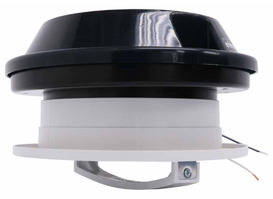 Ventline | Van Air Powered Fan | VP-543 | 6" | 12v DC | Polar White Interior | Smoke Dome