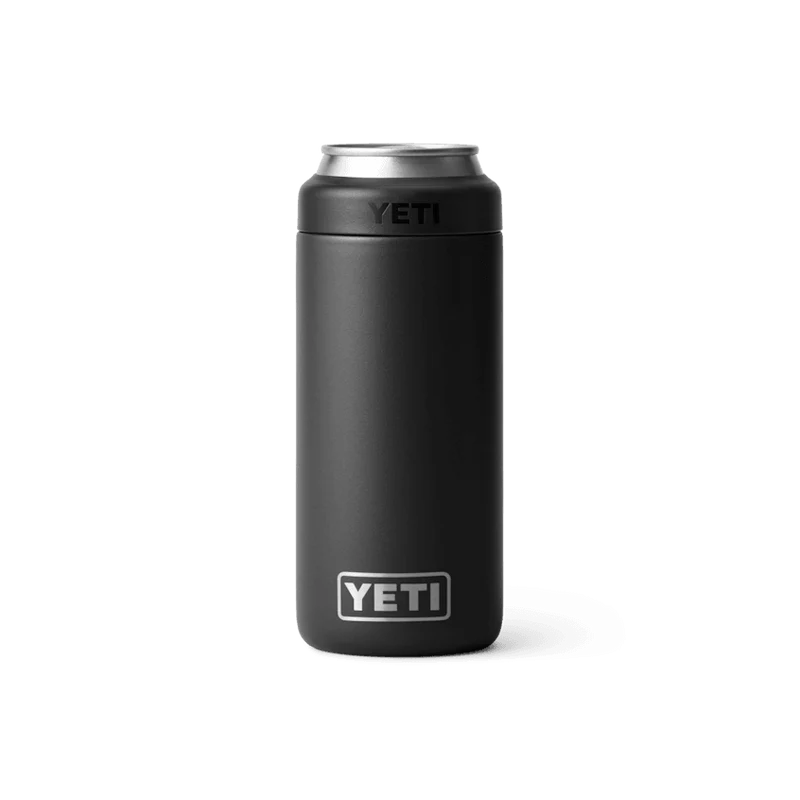 Yeti Rambler 12 Oz Colster Slim Can Cooler - Black