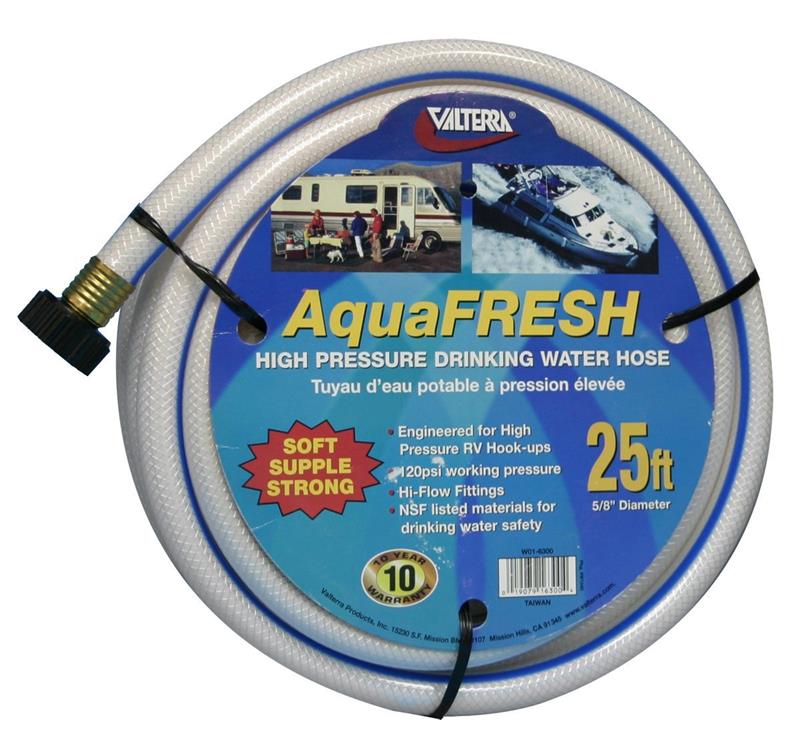 Valterra W01-6300 Aquafresh Drinking Water Hose - 5/8" x 25' 120 PSI