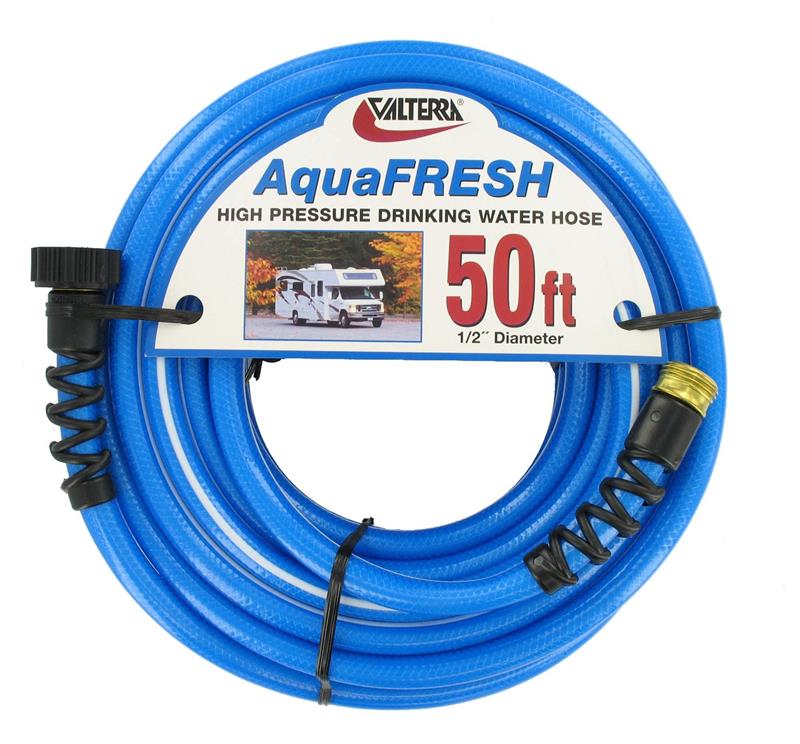 Valterra W01-8600 High Pressure Drinking Water Hose 1/2" X 50' Blue 160 PSI