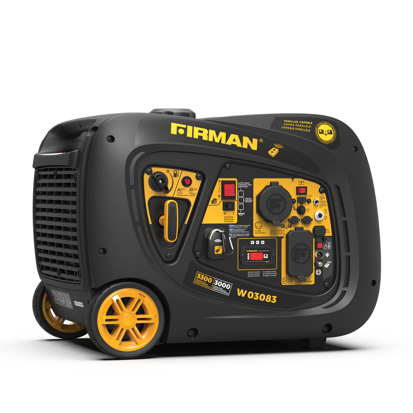 FIRMAN | 3,000 Watt Inverter Portable Generator | W03083 | Remote Start