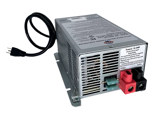 WFCO | Deck Mount Converter Charger | Lithium Battery Auto-Detect | WF-9855-AD-CB | 55 Amp