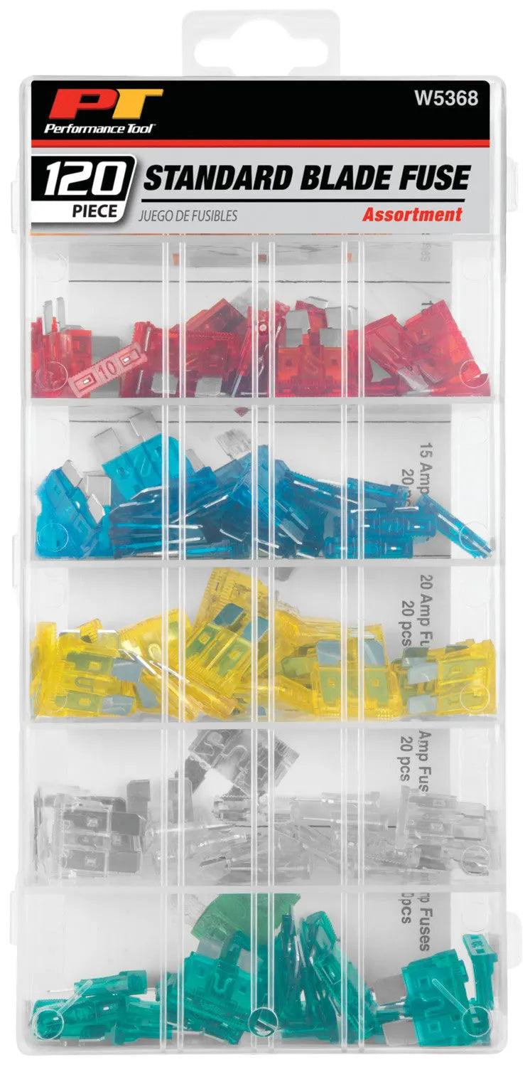 Performance Tool | Blade Fuse Assortment | W5368 | 120 Piece | Standard