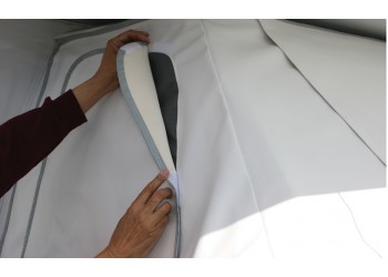 Adco 2509 Deluxe Class C Windshield Cover Roll-up Windows Mirror Cut-Out