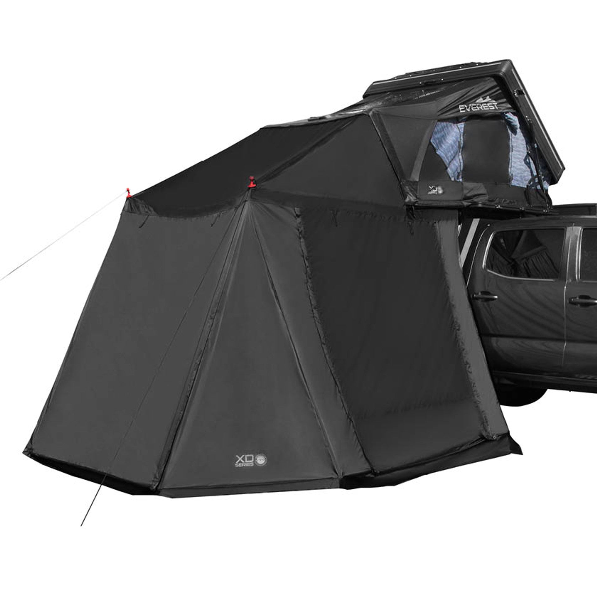 XD Everest Annex Room Roof Top Tent Extension - Black Body Grey Trim