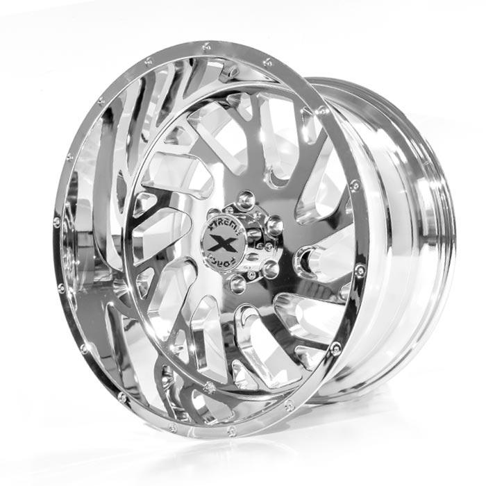 Xtreme Force XF-8 24x14 -76 8x165.1 (8x6.5) Chrome (left)