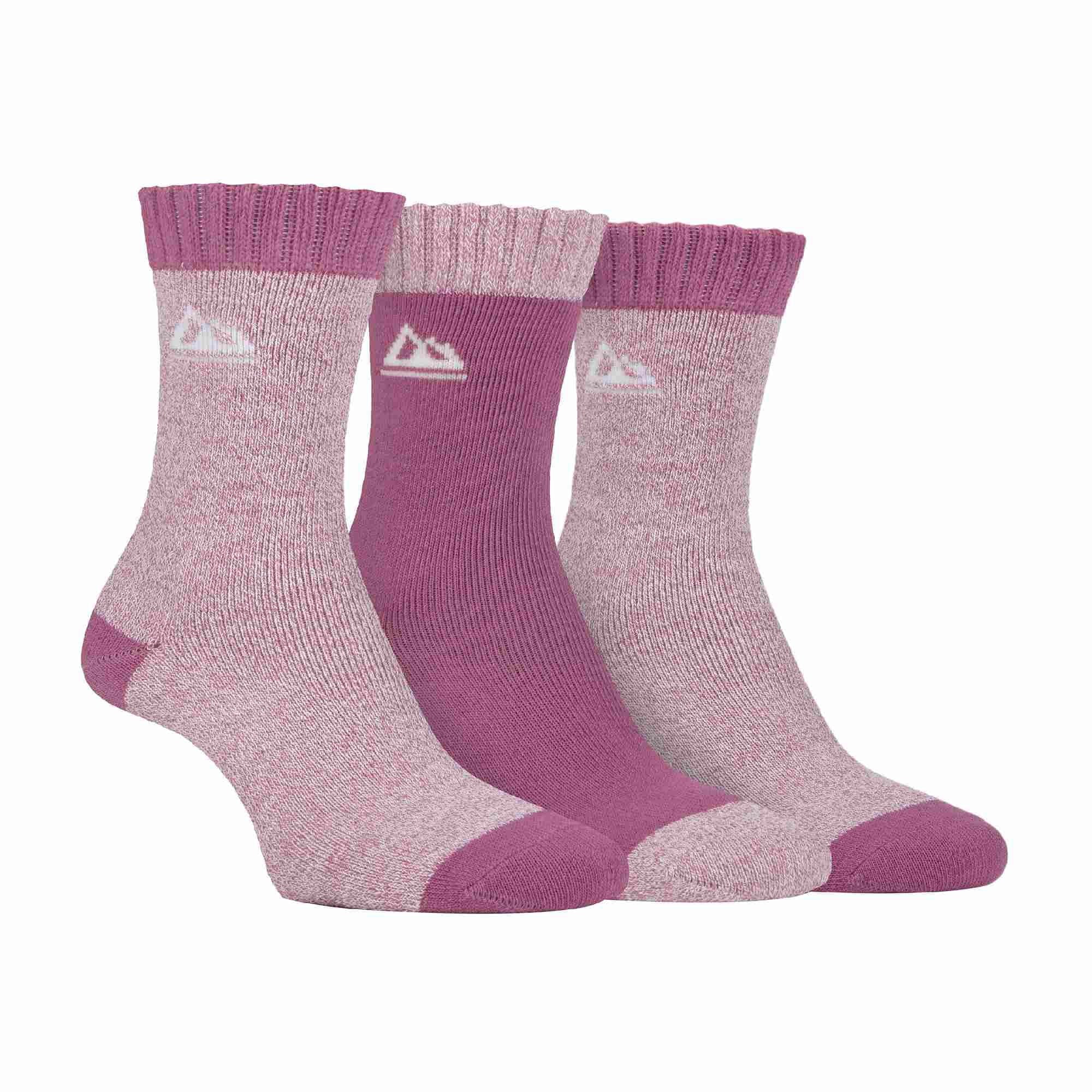 Storm Valley - 3 Pack Womens Performance Polyester Boot Socks | Walking Hiking Trekking Socks