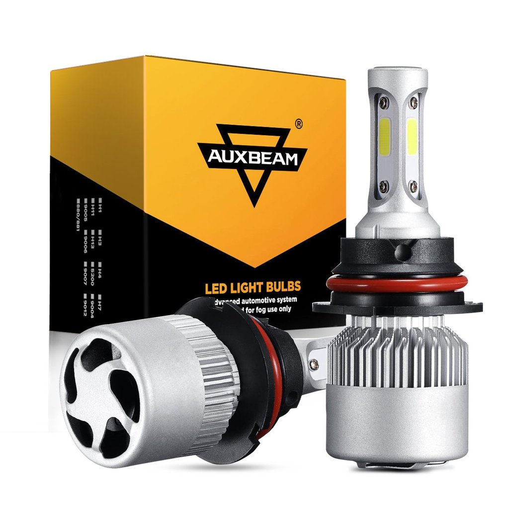 AUXBEAM LED Head Light Bulbs 9004/HB1 S2-Series COB 270°/360° Beam 8000LM