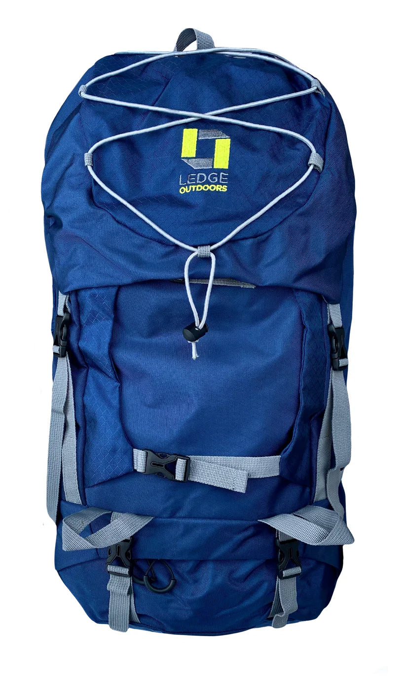 Ledge Kinetic 40 Liter Hiking Backpack (Blue)