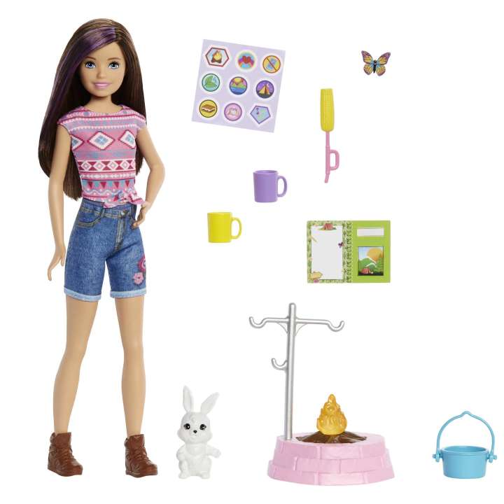 Barbie It Takes Two Skipper Camping Doll With Pet Bunny