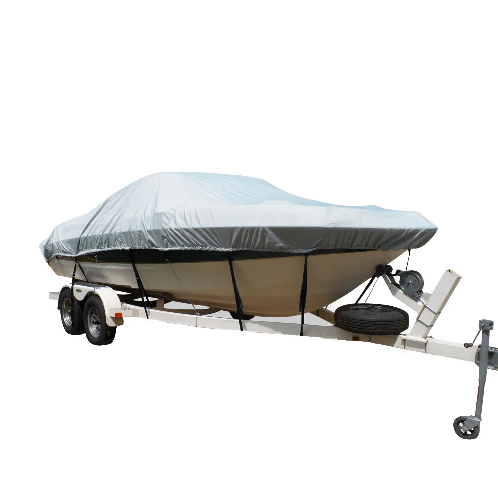 Carver Flex-Fit™ PRO Polyester Size 4 Boat Cover f/V-Hull (Grey)