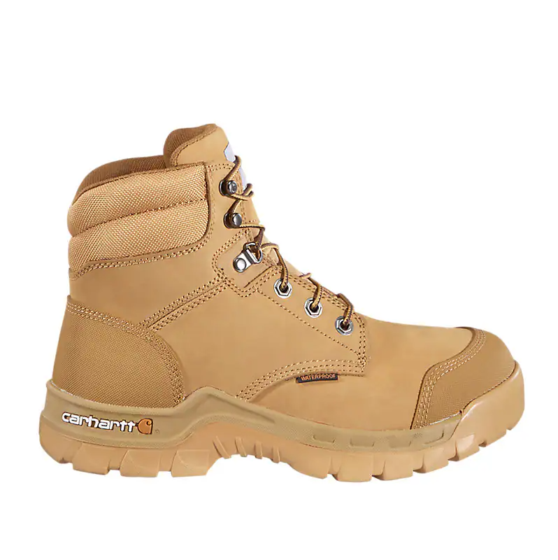 Carhartt Rugged Flex® Waterproof 6" Soft Toe Work Boot 10W Wheat Nubuck