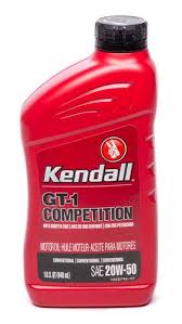Kendall GT-1 20W-50 High Performance Oil 1 Qt
